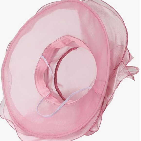 Kentucky Derby Church Dress Hat for Women Pink Fuchsia Line main image 4